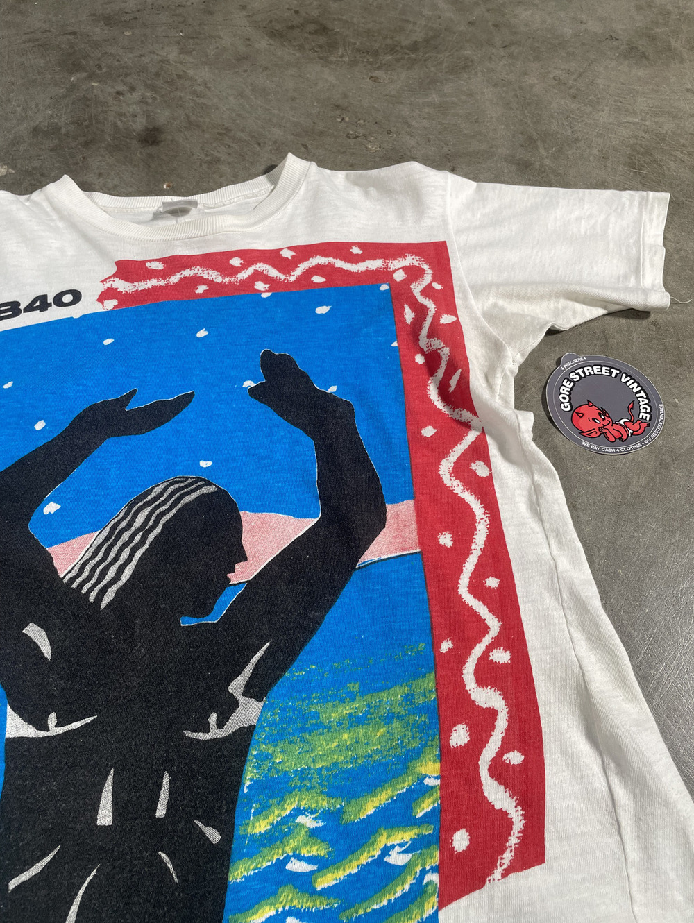 Vintage 70s UB40 Many Rivers to Cross Tee S 16x21